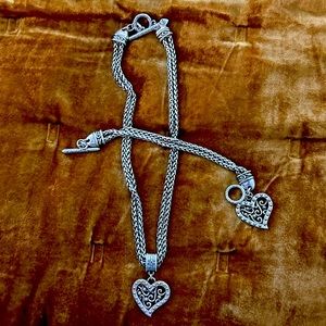 Brighton matching two-tone bracelet and necklace